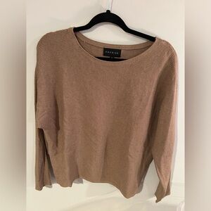 Premise Women's Light Brown Crew Neck Sweater